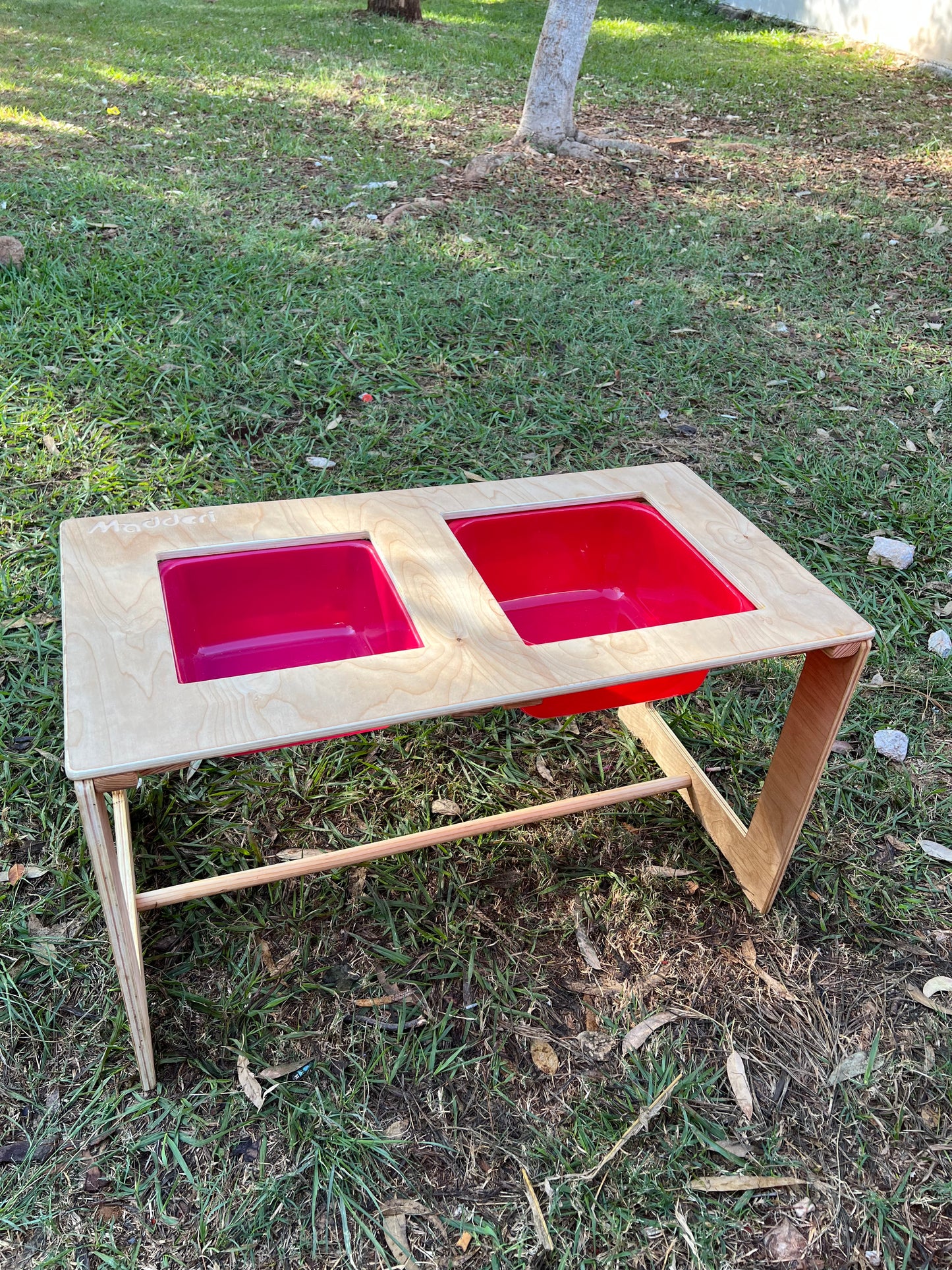 Mesa sensorial plegable