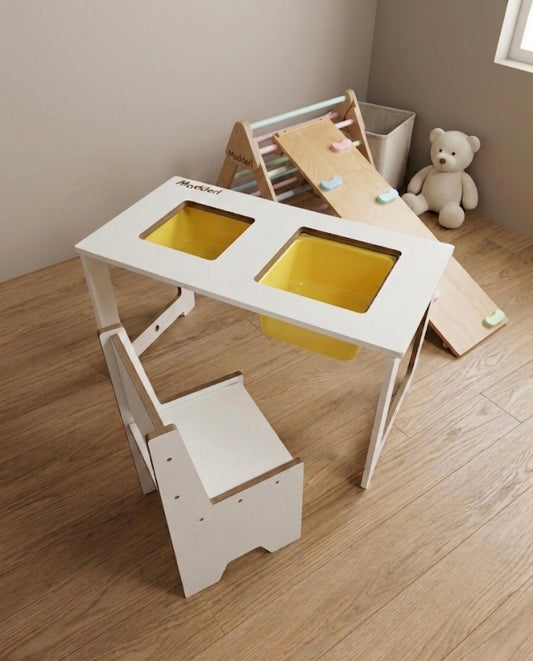 Mesa sensorial plegable