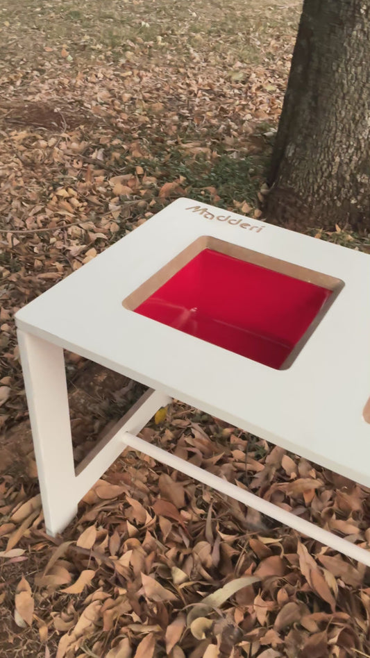 Mesa sensorial plegable